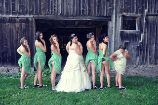 Illustration for article titled Bridesmaids Flashing Ass Is the Hot New Wedding Photo Trend